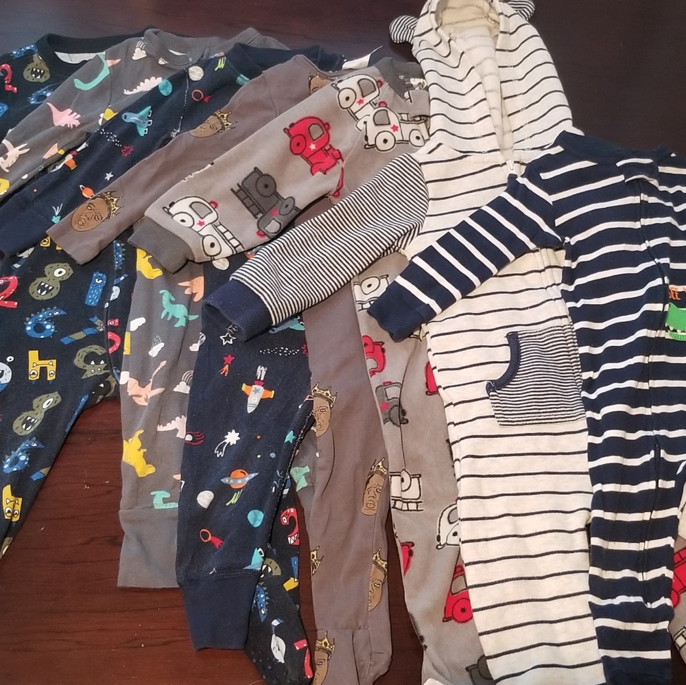 Bundle: 9 Pieces - Baby Sleepers 12M-18M